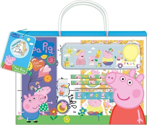 Zábavná uzavíratelná taštička s penálem Prasátko Peppa