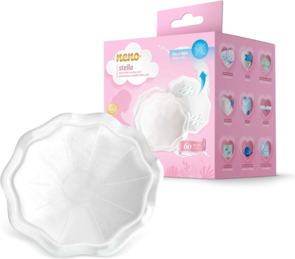 Neno Stella ultratenké laktační vložky do podprsenky - 60 ks
