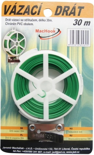 Vázací drát PVC se stříhačem 30 m