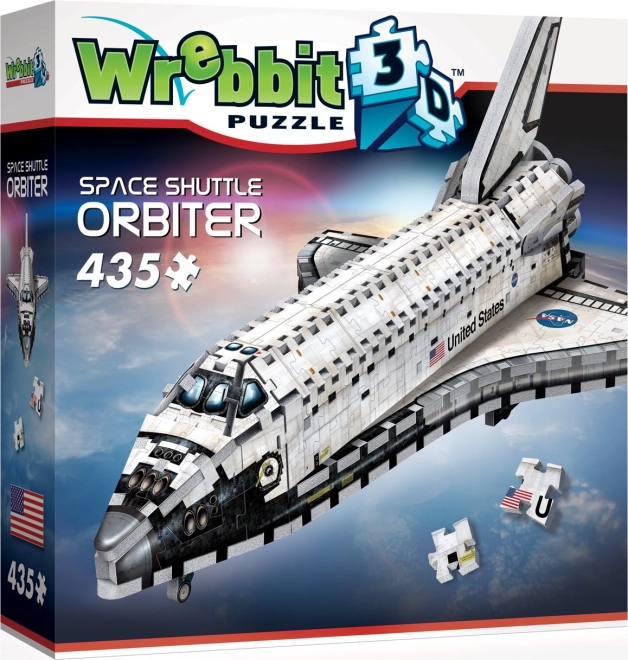 wrebbit 3d puzzle raketoplán orbiter – vesmírný raketoplán, 435 dílků
