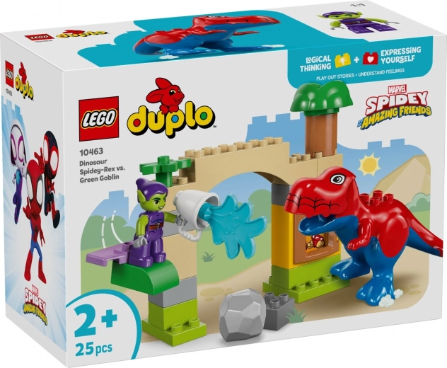 LEGO DUPLO Marvel Spidey-Rex vs. Green Goblin – stavebnice pro nejmenší