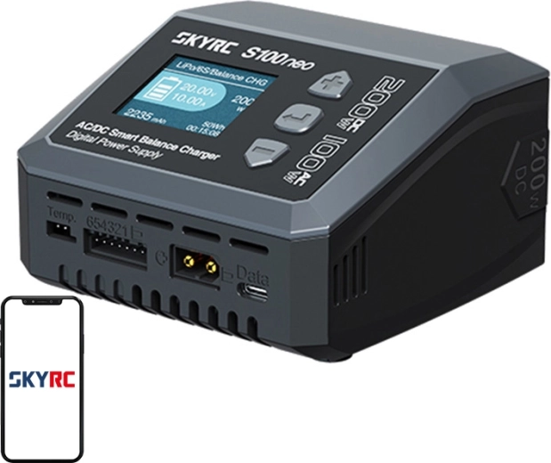 Inteligentní nabíječka AC/DC SkyRC S100neo