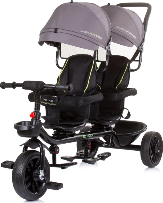 Tříkolka pro dvojčata Hip Hop od Chipolino – Graphite