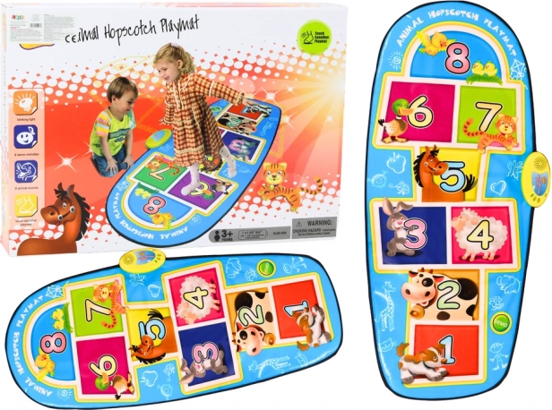 Interaktivní taneční podložka se zvířátky – 8 melodií