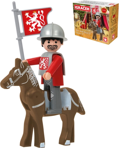 Efko Igráček Karel IV. Loučeň herní set s brněním a koněm