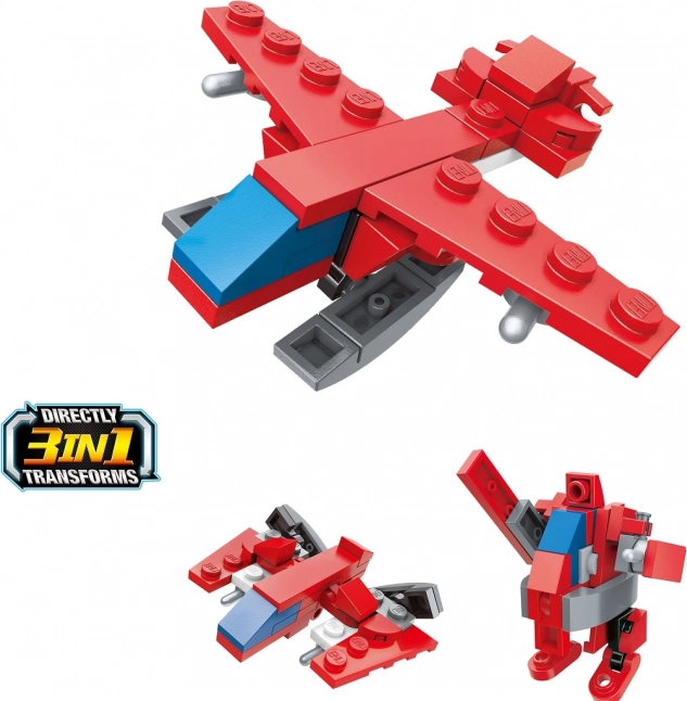 Qman stavebnice Hasičské letadlo 3v1