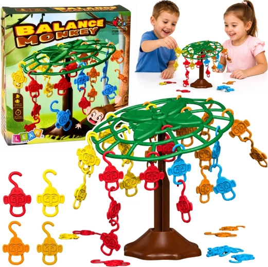 Balance Monkey rodinná balanční hra s opičkami na stromě