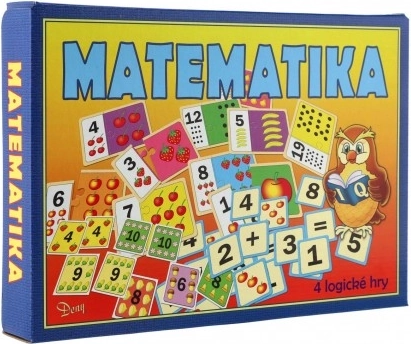 Sada vzdělávacích her Matematika – čísla, počítání a pexeso pro děti 4+