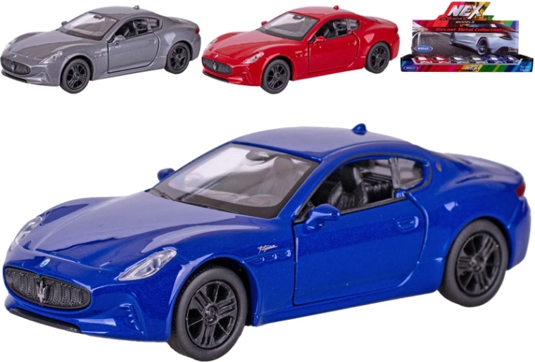 Welly Maserati GranTurismo Folgore kovový model 1:34 se zpětným chodem