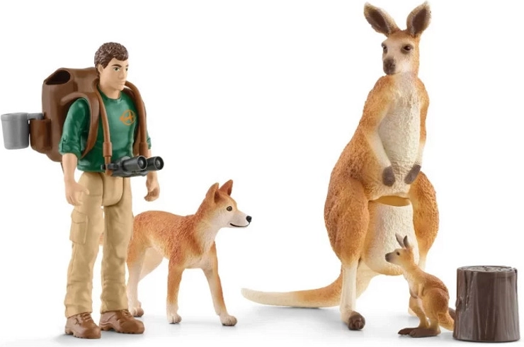 Schleich sada klokanů – dobrodružství v australské buši