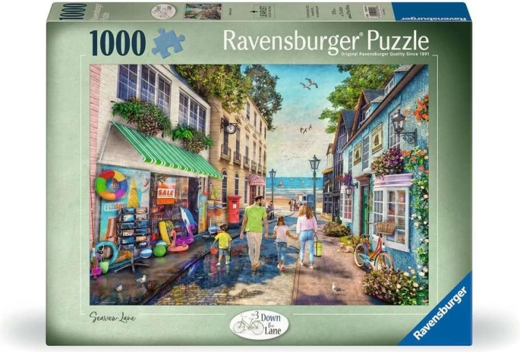 Ravensburger puzzle down the lane č. 3: Přímořská ulička 1000 dílků