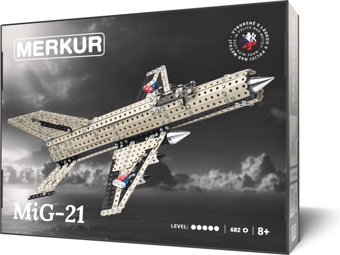 Merkur stavebnice stíhačka MIG-21, 682 dílků