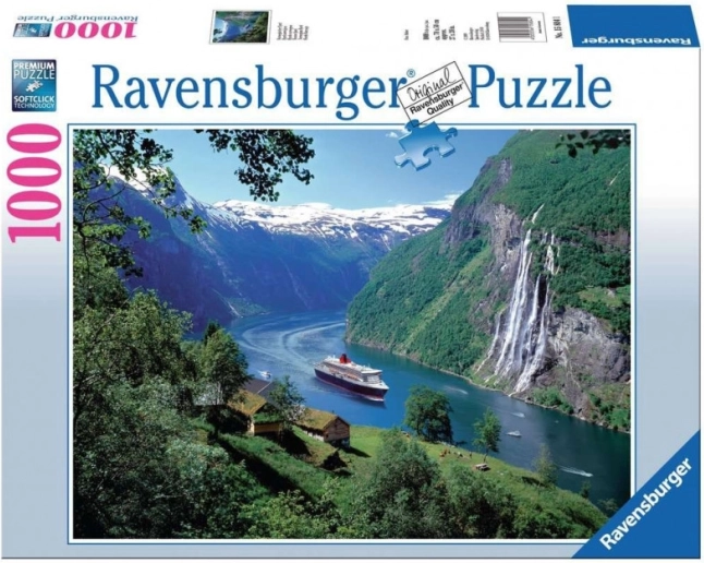 Ravensburger puzzle Norský fjord 1000 dílků