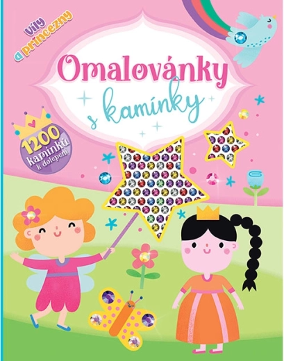 Omalovánky s kamínky Víly a princezny