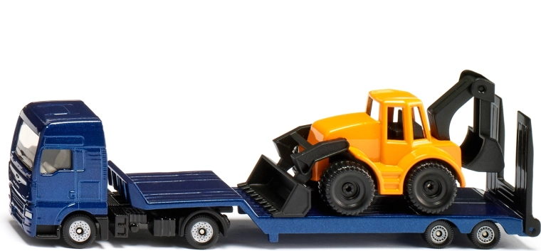 Siku Super dlouhý tahač s rypadlem 1:87