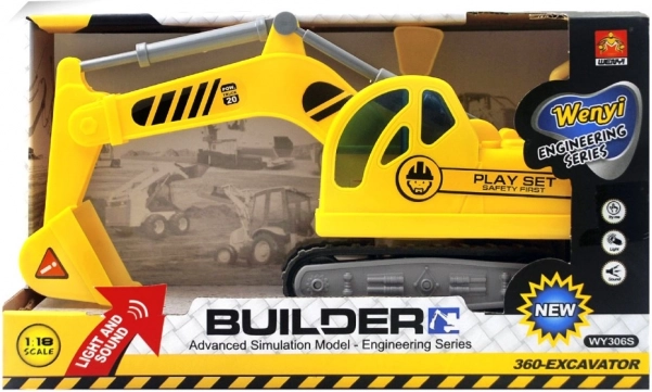 Dětský bagr se zvukovými a světelnými efekty