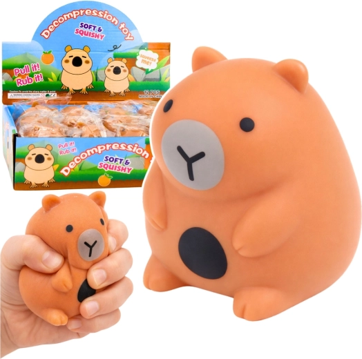 Antistresový mačkací kapybara squishy hnědý 7 cm