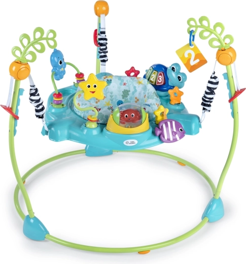 Skákadlo a aktivní centrum 2v1 Curiosity Cove od BABY EINSTEIN, 6–12 měsíců