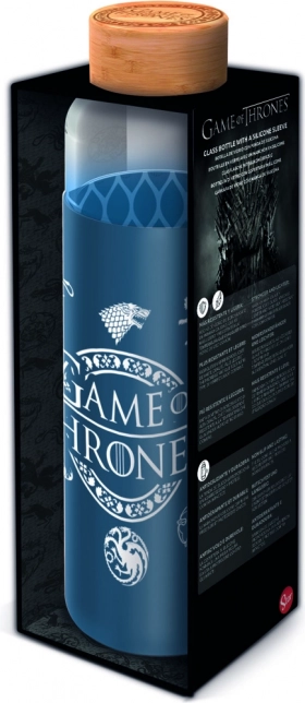 Skleněná láhev s silikonovým návlekem 585 ml – GAME OF THRONES