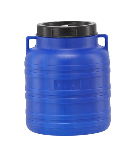 Plastová nádoba na kvašení 10 l s širokým hrdlem a šroubovacím víkem