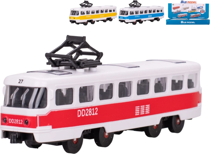 Dětská tramvaj na setrvačník 17 cm