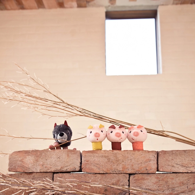 LILLIPUTIENS prstové maňásky – TŘI PRASÁTKA