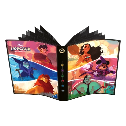 Disney Lorcana 9kapsové album na karty Micky, Vaiana, Cruella De Vil - 1 kus