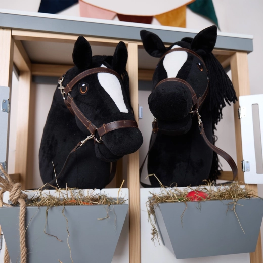 Bieco hobby horsing koník na tyči černý velikost s