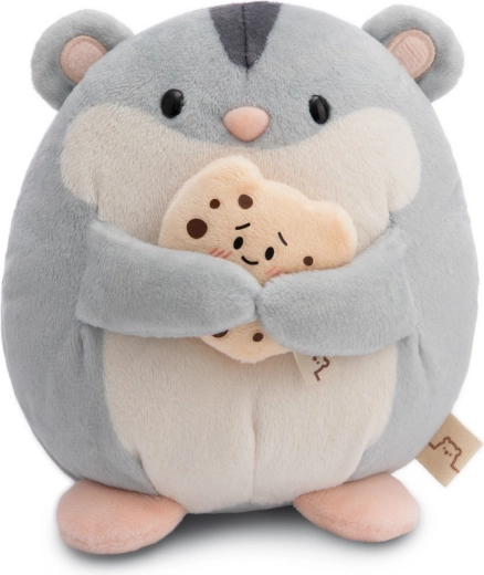 Nici MyMochi plyšový křeček Shai se sušenkou 16 cm v dárkovém balení