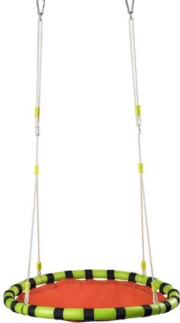 WOODY skládací houpací kruh, oranžový, průměr 103 cm