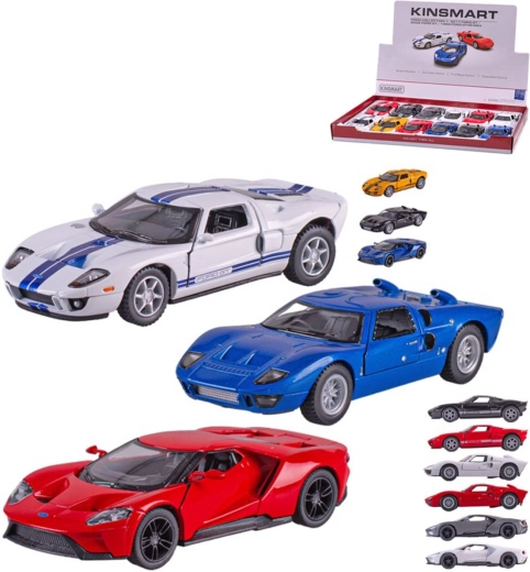 Kinsmart kovový model auta Ford GT 13 cm s natahovacím pohonem - 1 kus