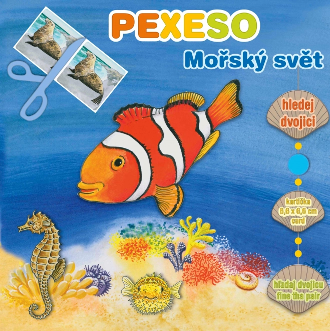 Mořský svět Pexeso s maxi kartičkami