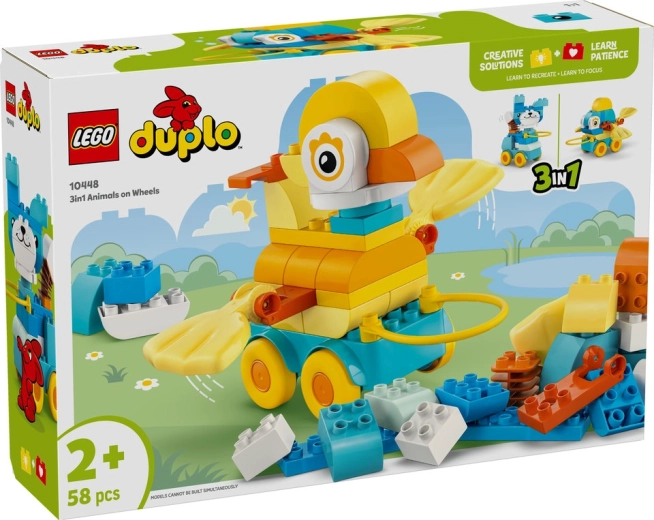 LEGO® DUPLO® 10448 3 v 1: Zvířátka na kolečkách