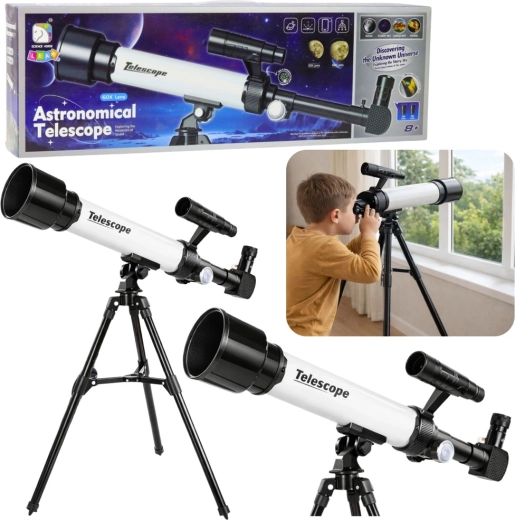 Dětský astronomický teleskop s držákem na telefon