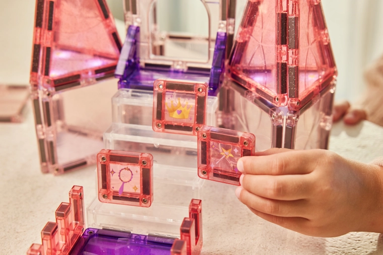 Cleverclixx magnetická stavebnice Princeznin palác – 38 ks