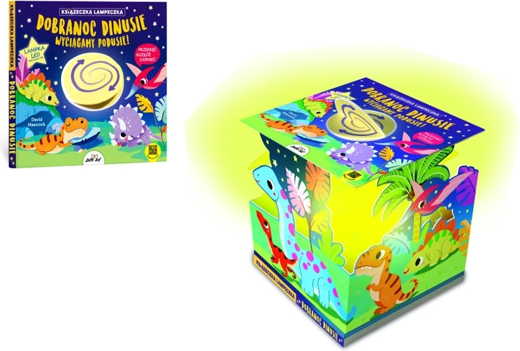 Kniha-lampička Dobrou noc, dinosauři – USB‑C LED