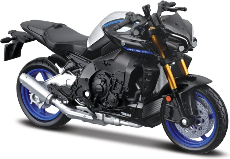 Maisto motocykl Yamaha MT-10 SP stříbrno-černý 1:18