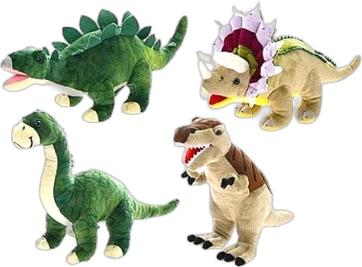 Dinoworld plyšový dinosaurus 37 cm (4 druhy) - 1 kus