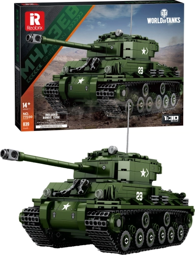 Stavebnice tanku M4A3E8 Sherman World of Tanks 1:48 (839 dílků)
