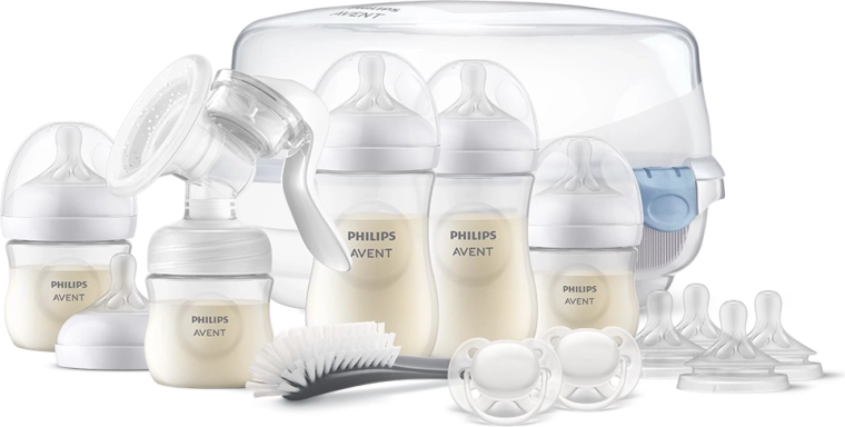 Philips Avent sada ke kojení Natural Response s manuální odsávačkou a sterilizátorem do mikrovlnky