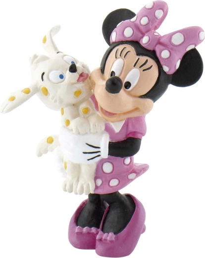 Minni Mouse s pejskem ručně malovaná figurka