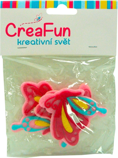 Sada barevných motýlků pro děti, 3 ks