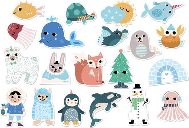 Vilac Dřevěné magnetky Island