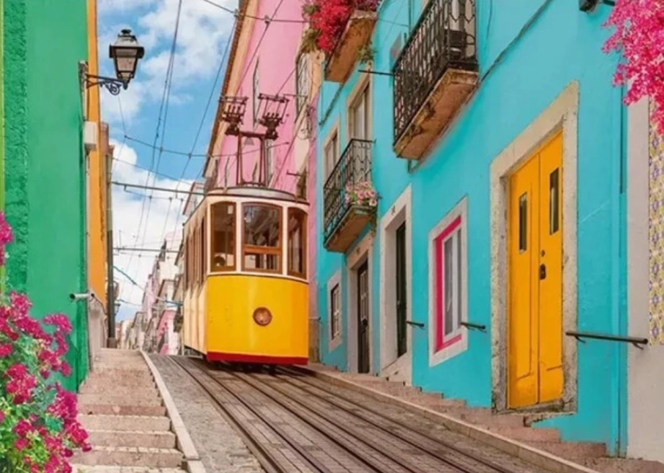 Ravensburger puzzle Tramvajová síť 1000 dílků