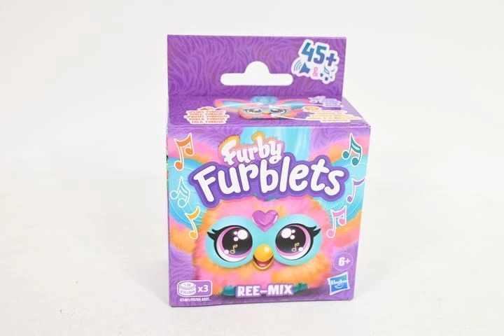 Furby Furblets Ree-Mix interaktivní plyšová hračka s klipem - 1 kus