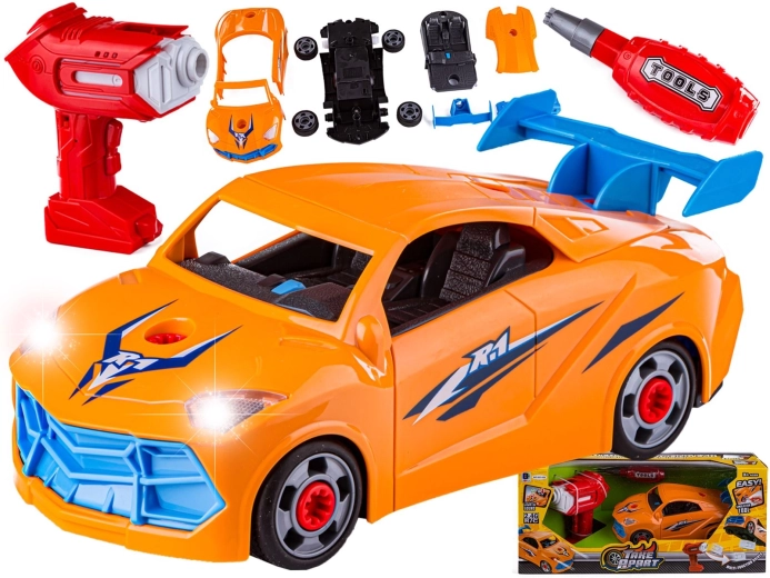 Rozebíratelné RC auto Lamborghini 2,4 GHz s vrtačkou/šroubovákem