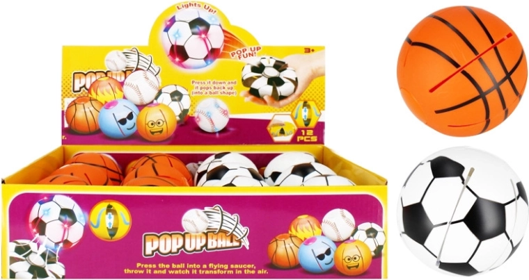 Pop-up mačkací sportovní míček - 1 kus
