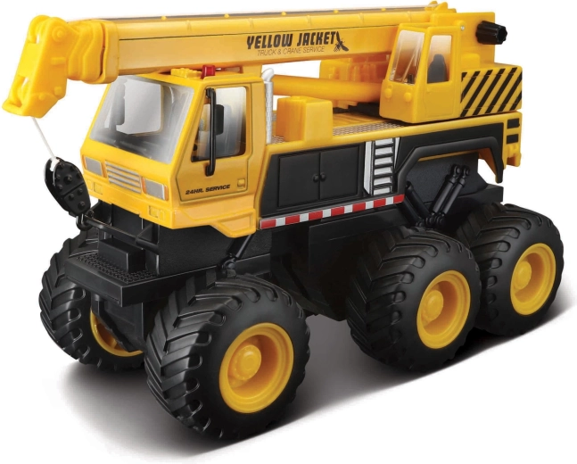 Maisto Builder Zone quarry monsters užitkový vůz s jeřábem
