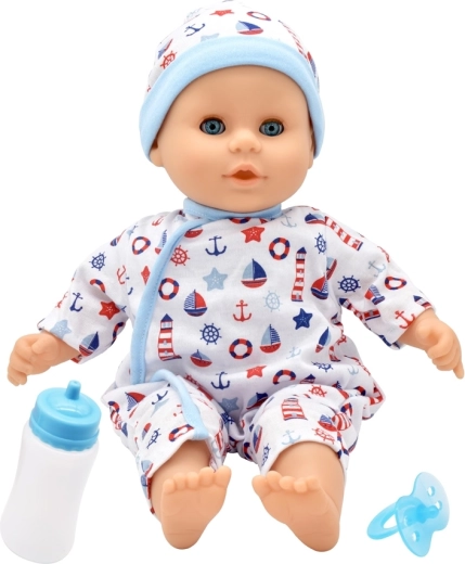 Dolls World miminko Little Treasure modré 38 cm