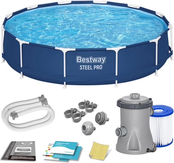 Zahradní rámový bazén 366 × 76 cm se setem 7v1 BESTWAY